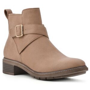 Women's Shoes Elie Stacked Heel Ankle Bootie, size 6.5m, CL5-141S008